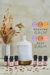 Aroma Diffuser With Breathe and Rest Calm Oil Sets bcalm