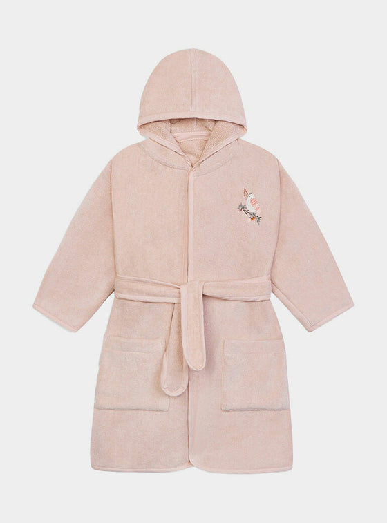 Children's Towelling Robe - Bird