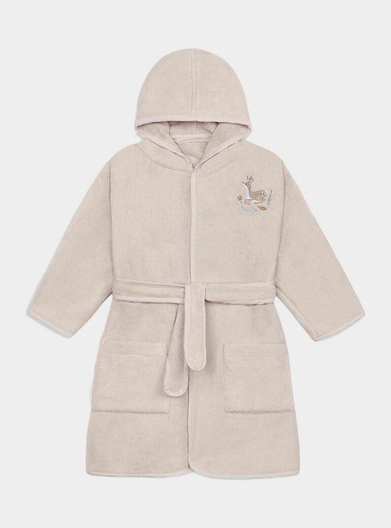 Children's Towelling Robe - Deer