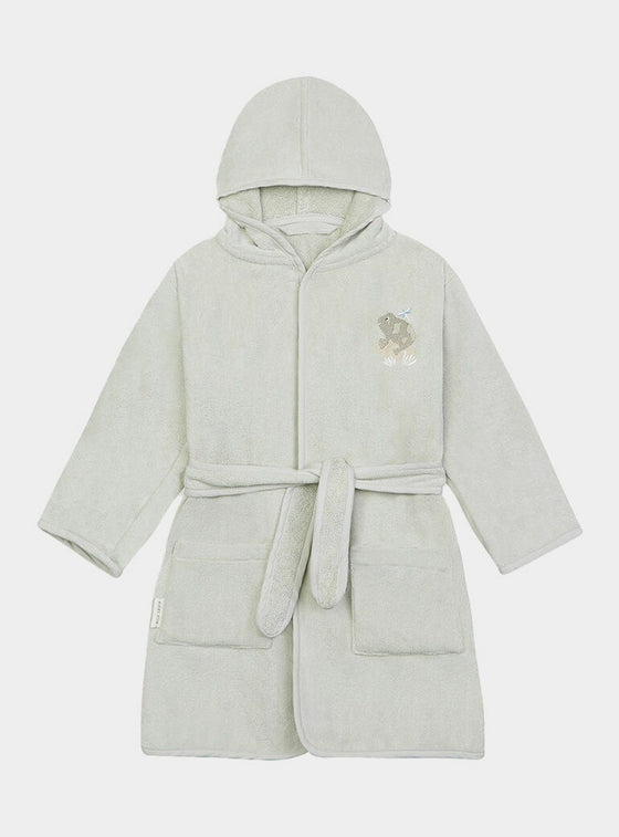 Children's Towelling Robe - Frog