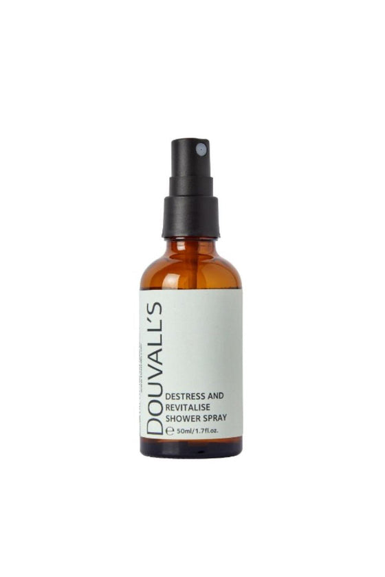 Destress and Revitalise Organic Natural Shower Spray 50ml | Uplifting Citrus Scent for a Spa-Like Shower Experience