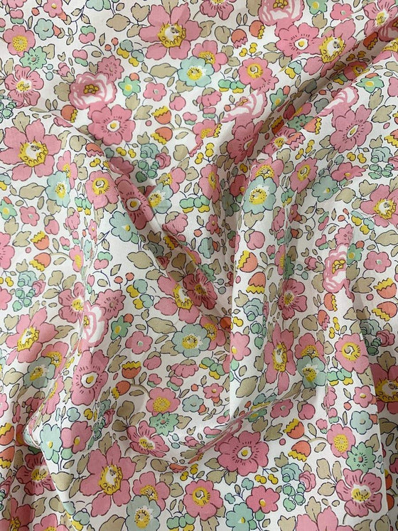 Double Collar Baby-Grow Made With Liberty Fabric BETSY ROSE & WILTSHIRE BUD