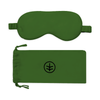 Silk Eye Mask Sleep in Forest Green (Eucalyptus Silk)