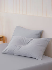  Ella Cotton - Dove Grey Pillowcases Pair