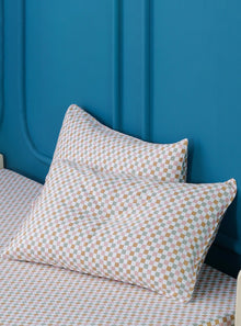  Ella Cotton - Gems Checkerboard Pillowcases Pair