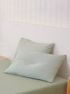 Ella Cotton - Sage Pillowcases Pair