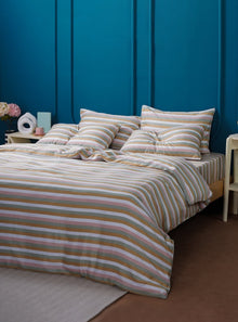  Ella Cotton - Serene Stripe Duvet Cover