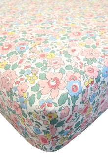  Fitted Sheet Made With Liberty Fabric BETSY CANDY FLOSS
