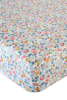  Fitted Sheet Made With Liberty Fabric BETSY GREY