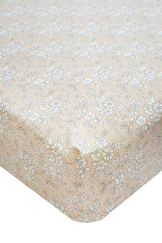 Fitted Sheet Made With Liberty Fabric CAPEL TAUPE