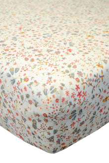  Fitted Sheet Made With Liberty Fabric DONNA LEIGH DUCK EGG
