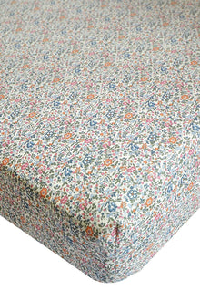  Fitted Sheet Made With Liberty Fabric KATIE & MILLIE RUST
