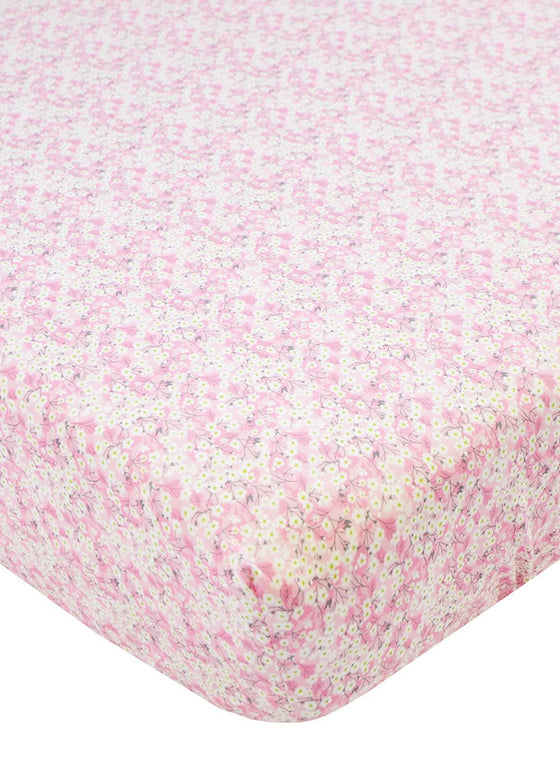 Fitted Sheet Made With Liberty Fabric MITSI VALERIA