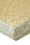 Fitted Sheet Made With Organic Liberty Fabric DONNA LEIGH YELLOW