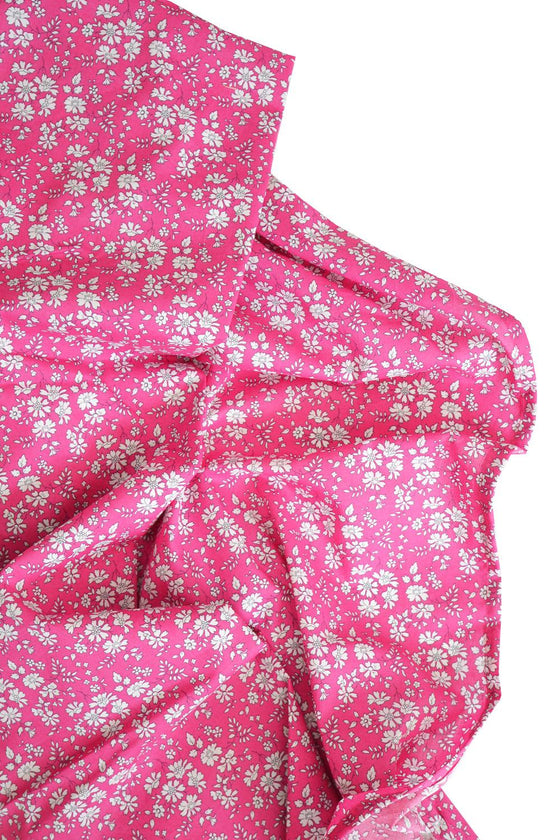 Flat Top Sheet Made With Liberty Fabric CAPEL FUCHSIA