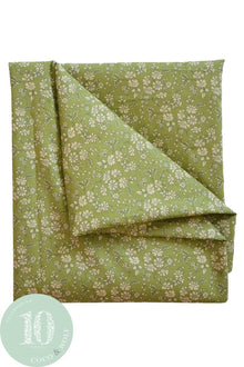  Flat Top Sheet Made With Liberty Fabric CAPEL PISTACHIO