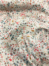 Flat Top Sheet Made With Liberty Fabric DONNA LEIGH DUCK EGG