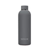 Matte Grey 500ml Stainless Steel Water Bottle NESS & ME