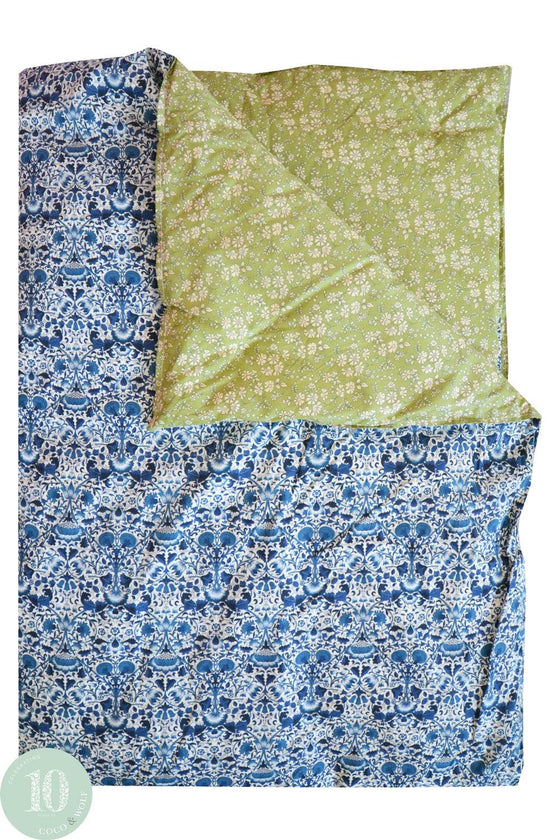 Reversible Heirloom Quilt Made With Liberty Fabric LODDEN & CAPEL PISTACHIO