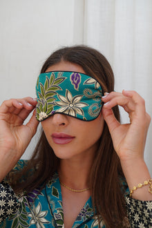  Turquoise Satin Eye Mask Wear the World