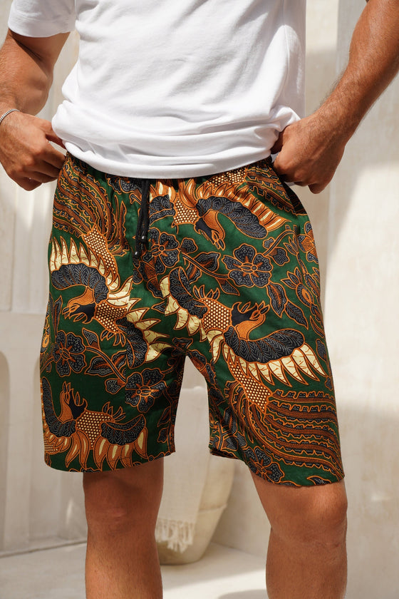 Men's Batik Cotton Shorts