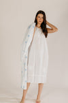 Anushka Blue Embroidered Robe Woven Riches