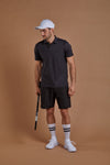 Men's Polo Shirt - Black numbatsport