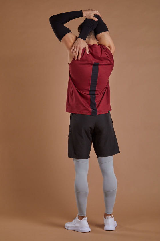 Men's Training Vest - Burgundy