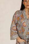 Aarti Block Printed Cotton Robe Woven Riches