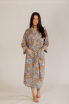 Aarti Block Printed Cotton Robe Woven Riches