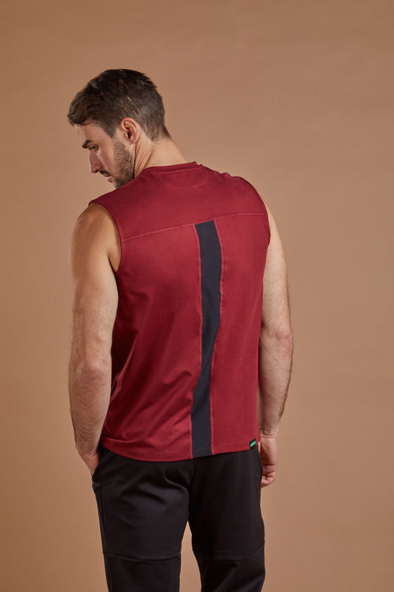 Men's Training Vest - Burgundy