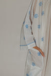 Anushka Blue Embroidered Robe Woven Riches