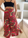 Red Batik Wrap Around Trousers Wear the World