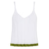 Jodie Ribbed Knitted Cami Vest - White