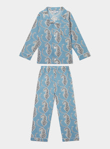  Blue Leopards Kids' Cotton Pyjama Trouser Set
