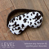 Lavender Deep Pressure Therapy Eye Mask - Cow Print SMUG