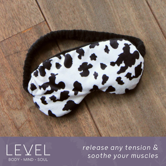 Lavender Deep Pressure Therapy Eye Mask - Cow Print SMUG