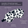 Lavender Deep Pressure Therapy Eye Mask - Cow Print SMUG