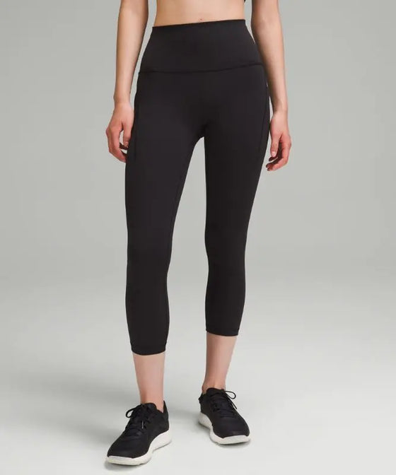 lululemon Women's Wunder Train High-Rise Crop Leggings with Pockets Lululemon