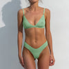 I.D. Line Fine Mesh Mint Cream V-Thong NOKAYA