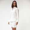 White InStyle Cotton Poplin Shirt - Myza