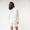 White InStyle Cotton Poplin Shirt - Myza