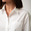 White InStyle Cotton Poplin Shirt - Myza