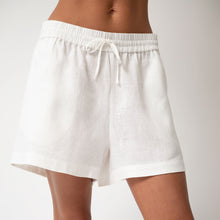  White Heavy Linen Shorts Perfect Days - Myza