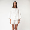 White Heavy Linen Shirt Perfect Days - Myza