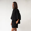 Black Heavy Linen Shirt Perfect Days - Myza