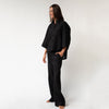 Black Heavy Linen Shirt Perfect Days - Myza