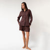 Linen Voile Shirt Restorative Brown - Myza