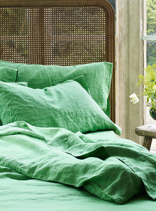  Ocean Green Linen Bedtime Bundle