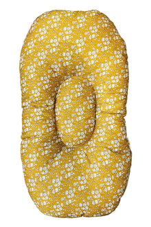  Oval Animal Bed Cushion Made With Liberty Fabric CAPEL MUSTARD